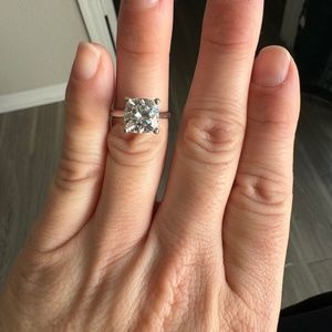 Charles & Colvard Solitaire Engagement Ring